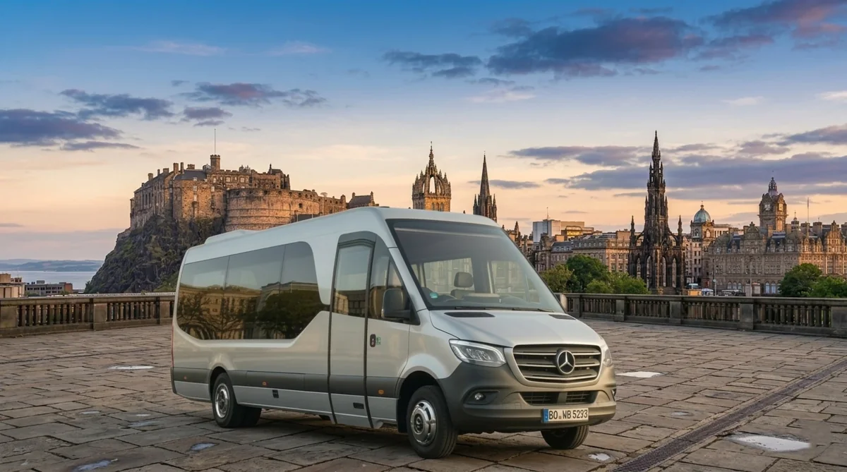 24 Seater Minibus for hire with a driver in Edinburgh