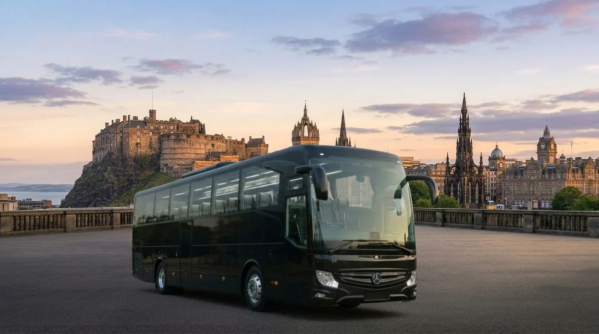 33 Seater Midi Coach for hire with a driver in Edinburgh