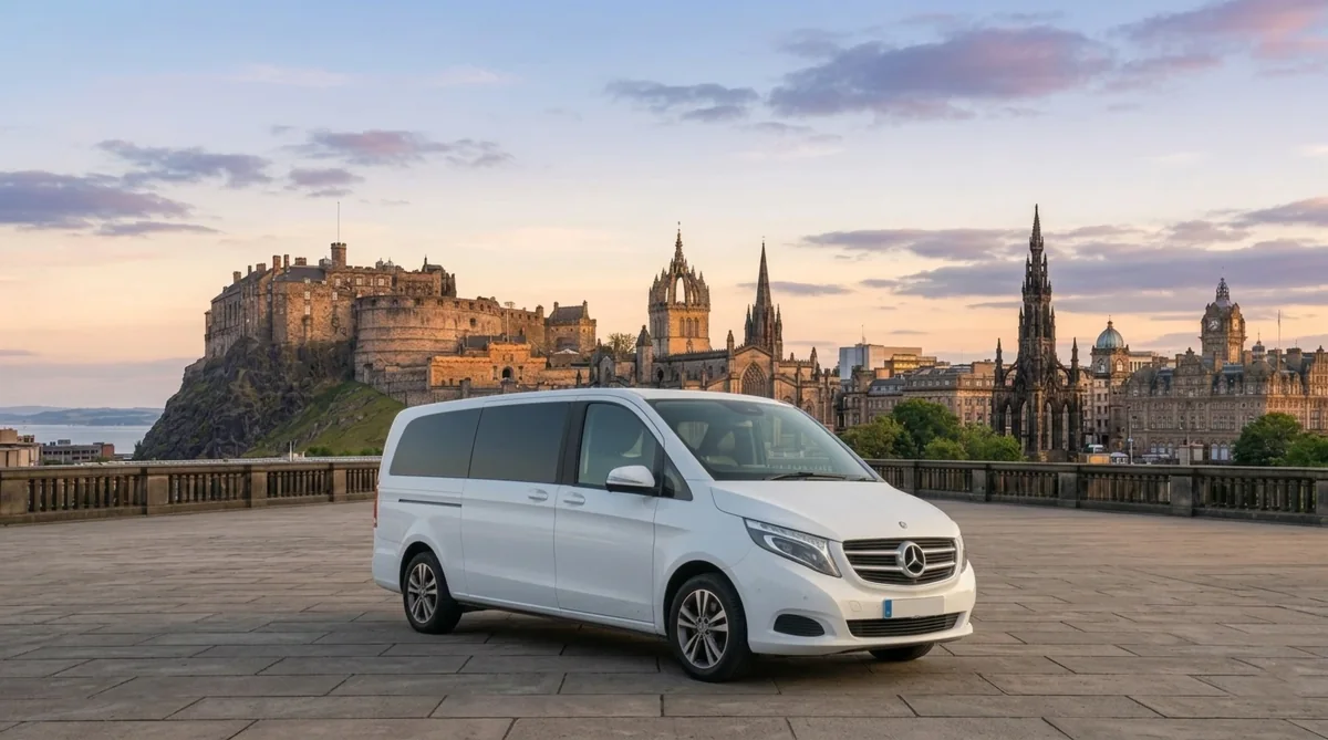 8 Seater Minibus for hire with a driver in Edinburgh